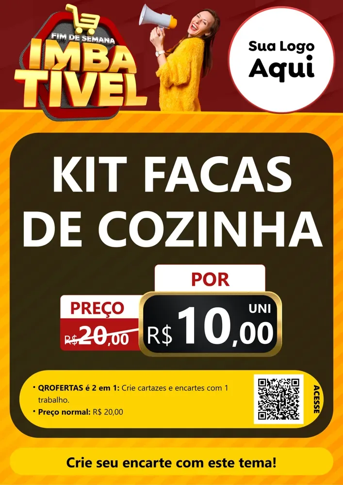 Modelo de Cartaz para Cartaz A4 Vertical com o tema Fim de Semana Imbatível para Utilidades Domésticas