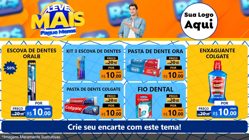 Modelo de TV para TV Horizontal com o tema Leve Mais, Pague Menos para Higiene Pessoal