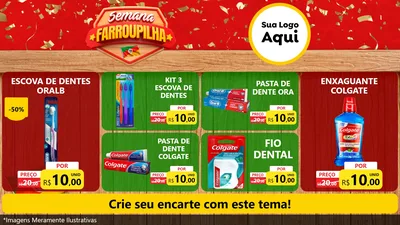 Modelo de TV para TV Horizontal com o tema Semana Farroupilha para Higiene Pessoal
