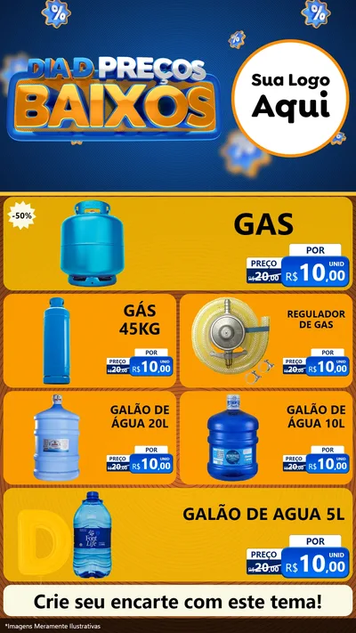 Modelo de TV para TV Vertical com o tema Dia D Preço Baixo para Água e gás