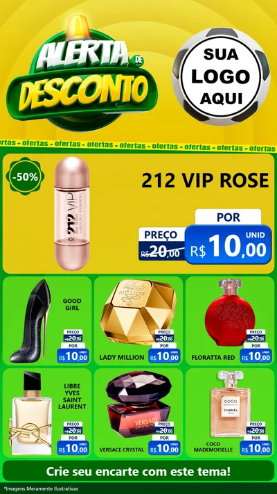 Modelo de Rede Social para Stories com o tema Alerta de Desconto para Perfumes