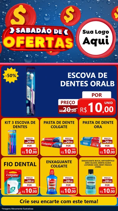 Modelo de Rede Social para Stories com o tema Sabadão de Ofertas para Higiene Pessoal
