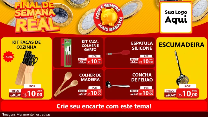 Modelo de TV para TV Horizontal com o tema Final de Semana do Real para Utilidades Domésticas