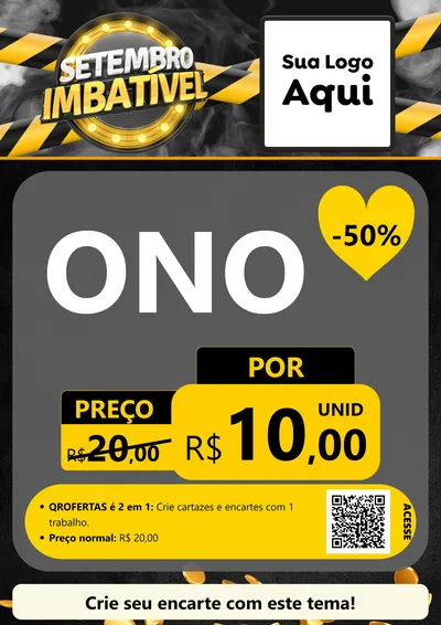 Modelo de Cartaz para Cartaz A4 Vertical com o tema Setembro Imbatível para Óticas