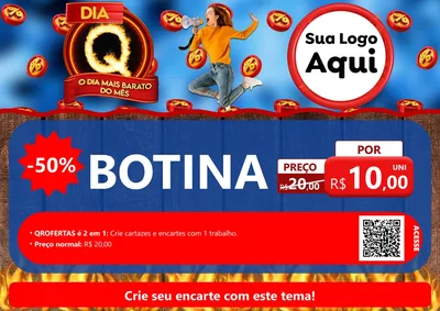 Modelo de Cartaz para Cartaz A4 Horizontal com o tema Dia Q - O Dia Mais Barato Do Mês para Agropecuária