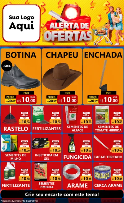 Modelo de Encarte para Encarte Grande