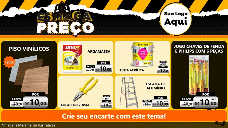 Modelo de TV para TV Horizontal com o tema Esmaga Preço para Material para Construção