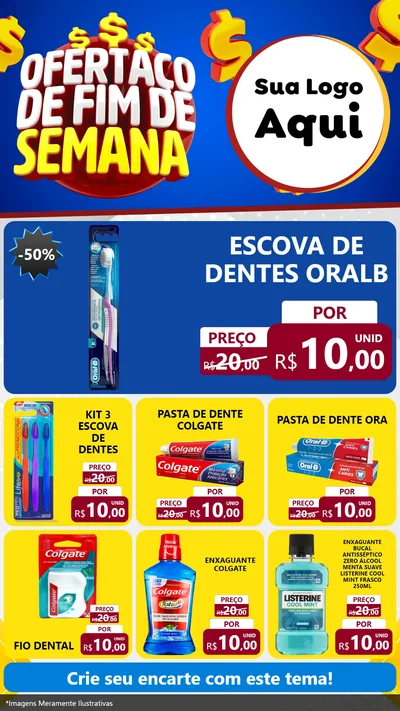 Modelo de Rede Social para Stories com o tema Ofertaço de Fim de Semana para Higiene Pessoal