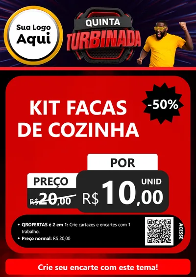 Modelo de Cartaz para Cartaz A4 Vertical com o tema Quinta Turbinada para Utilidades Domésticas