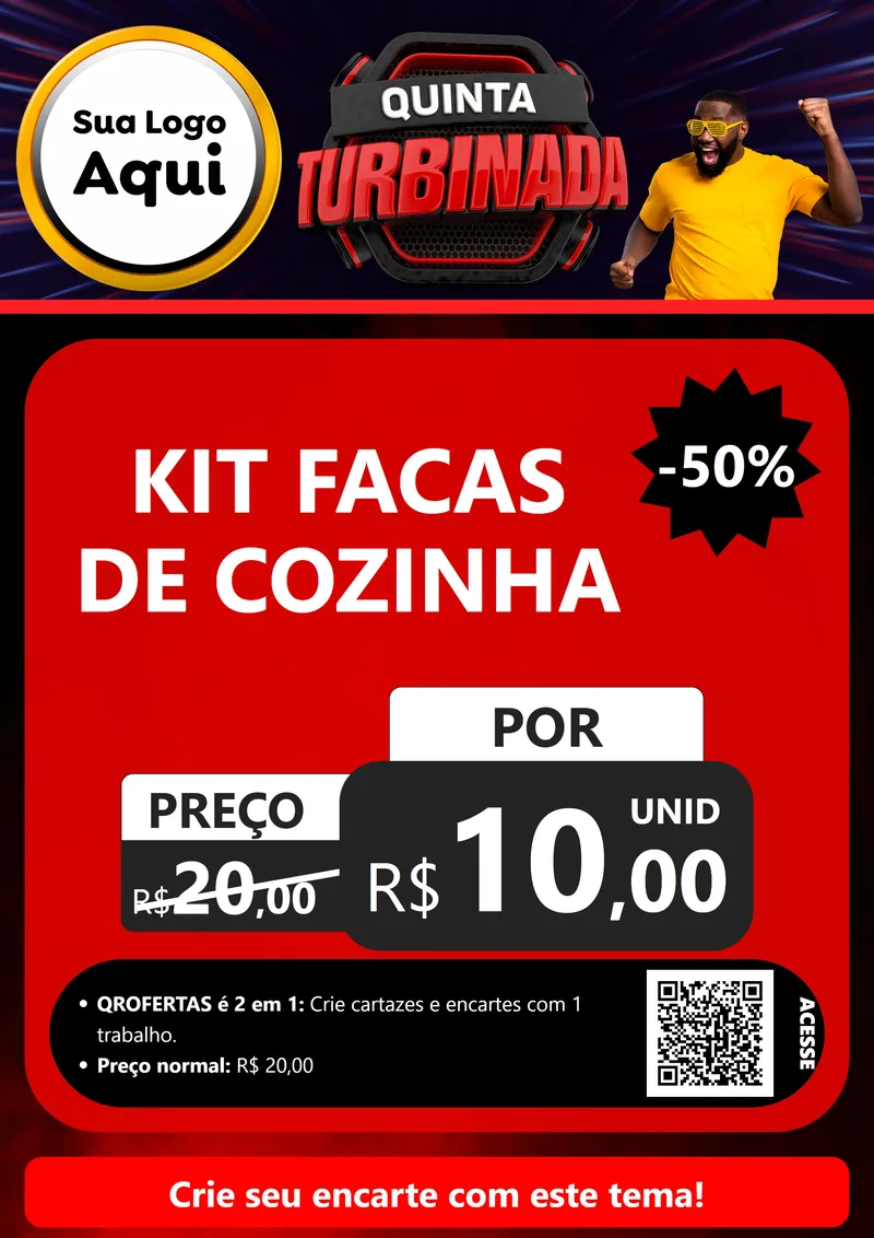 Modelo de Cartaz para Cartaz A4 Vertical com o tema Quinta Turbinada para Utilidades Domésticas