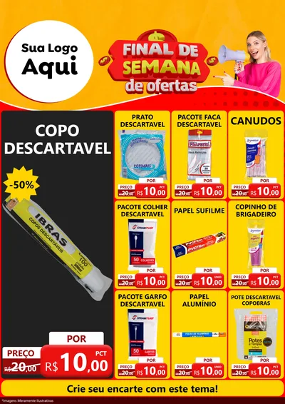 Modelo de Encarte para Encarte A4 Vertical