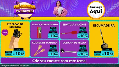 Modelo de TV para TV Horizontal com o tema Pré-Carnaval Premiado para Utilidades Domésticas