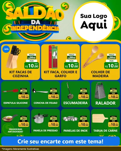 Modelo de Rede Social para Feed Instagram com o tema Saldão da Indepêndencia para Utilidades Domésticas
