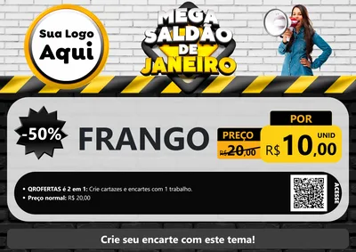 Modelo de Cartaz para Cartaz A4 Horizontal