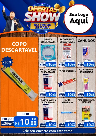 Modelo de Encarte para Encarte A4 Vertical