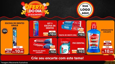 Modelo de TV para TV Horizontal com o tema Oferta do Dia - Só hoje, Aproveite! para Higiene Pessoal