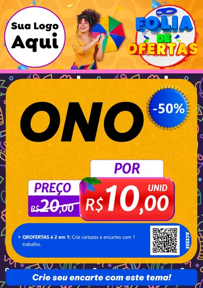 Modelo de Cartaz para Cartaz A4 Vertical com o tema Folia de Ofertas para Óticas