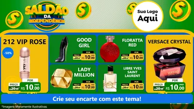 Modelo de TV para TV Horizontal com o tema Saldão da Indepêndencia para Perfumes