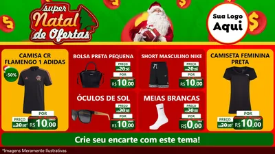 Modelo de TV para TV Horizontal com o tema Super Natal de Ofertas para Roupas e acessórios