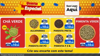 Modelo de TV para TV Horizontal com o tema Quarta Mais Especial para Produtos Naturais
