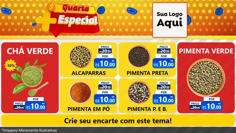 Modelo de TV para TV Horizontal com o tema Quarta Mais Especial para Produtos Naturais