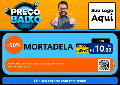 Modelo de Cartaz para Cartaz A4 Horizontal