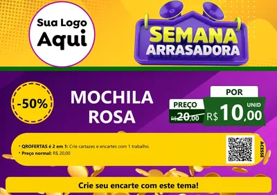 Modelo de Cartaz para Cartaz A4 Horizontal