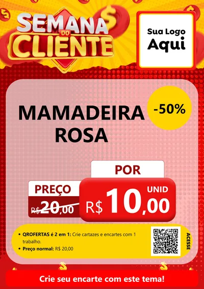 Modelo de Cartaz para Cartaz A4 Vertical com o tema Semana do Cliente para Bebês