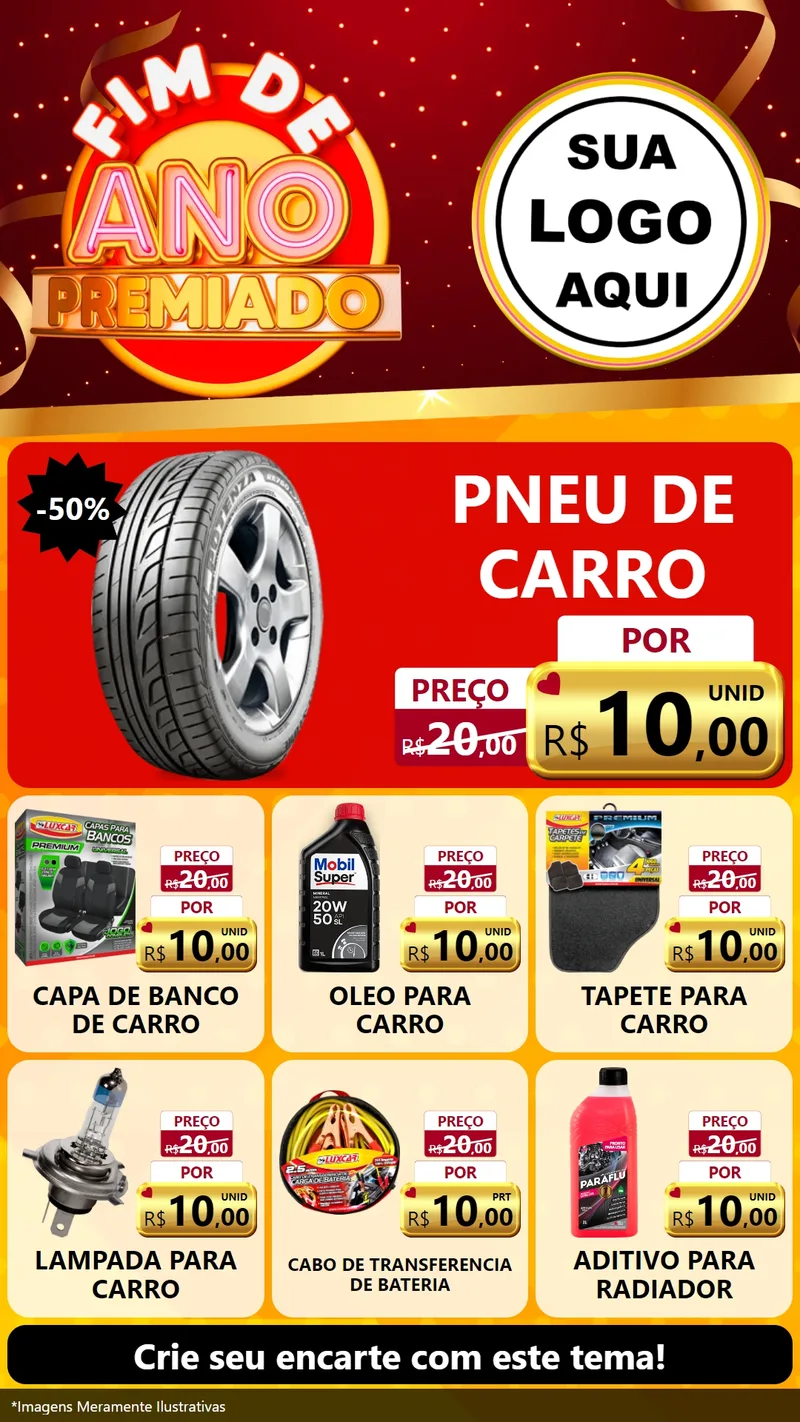 Modelo de Rede Social para Stories com o tema Fim de Ano Premiado para Auto peças