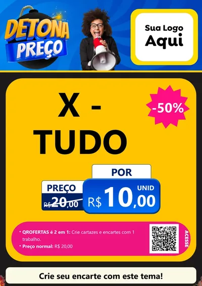 Modelo de Cartaz para Cartaz A4 Vertical