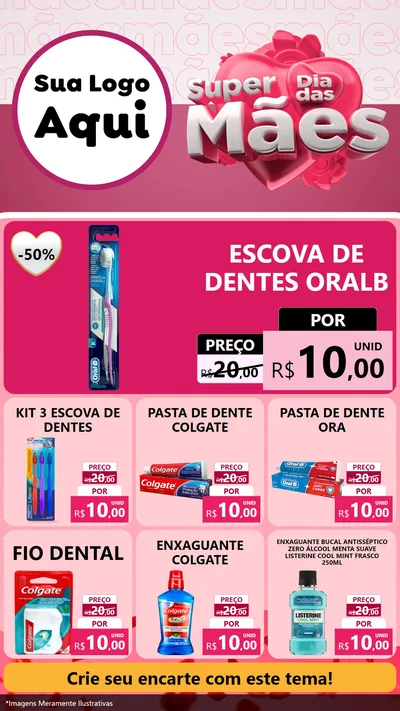 Modelo de Rede Social para Stories com o tema Super Dia Das Mães para Higiene Pessoal