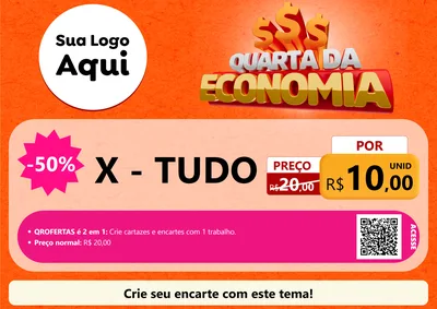 Modelo de Cartaz para Cartaz A4 Horizontal