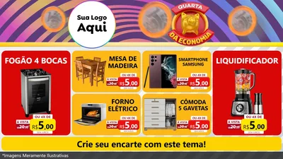 Modelo de TV para TV Horizontal com o tema Quarta da Economia para Móveis e Eletro