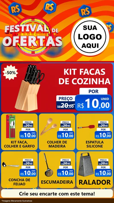 Modelo de Rede Social para Stories com o tema Festival de Ofertas para Utilidades Domésticas
