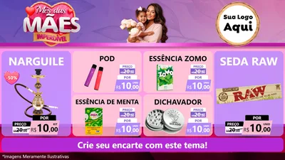 Modelo de TV para TV Horizontal com o tema Mês das Mães Imperdível para Tabacaria