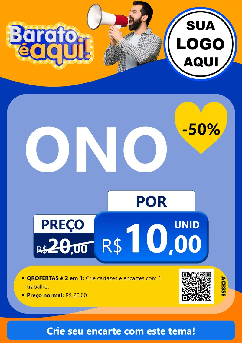 Modelo de Cartaz para Cartaz A4 Vertical com o tema Barato é aqui para Óticas