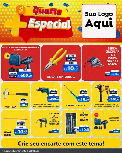 Modelo de Rede Social para Feed Instagram com o tema Quarta Mais Especial para Maquinas e Ferramentas