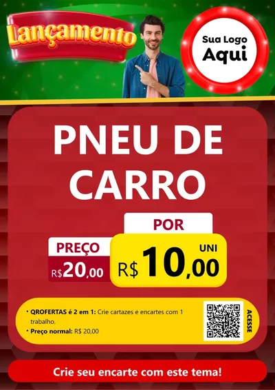 Modelo de Cartaz para Cartaz A4 Vertical com o tema Lançamento para Auto peças