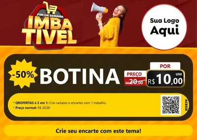 Modelo de Cartaz para Cartaz A4 Horizontal com o tema Fim de Semana Imbatível para Agropecuária