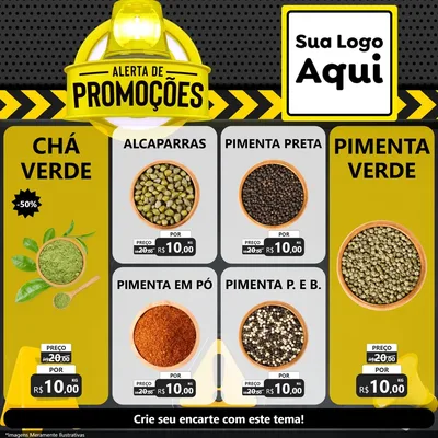 Modelo de Rede Social para Feed Facebook com o tema Alerta de Promoções para Produtos Naturais
