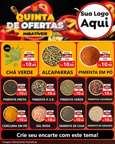 Modelo de Rede Social para Feed Instagram com o tema Quinta de Ofertas Imbatíveis para Produtos Naturais