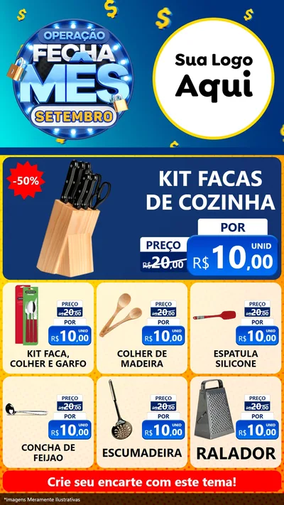 Modelo de Rede Social para Stories com o tema Operação Fecha Mês Setembro para Utilidades Domésticas