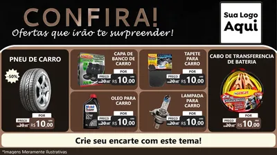 Modelo de TV para TV Horizontal com o tema Confira! Ofertas que irão te surpreender! para Auto peças