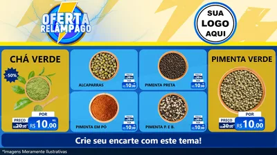 Modelo de TV para TV Horizontal com o tema Oferta Relâmpago para Produtos Naturais