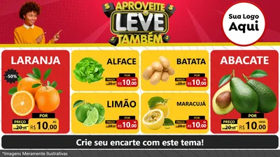 Modelo de TV para TV Horizontal com o tema Aproveite e Leve Também para Hortifrúti
