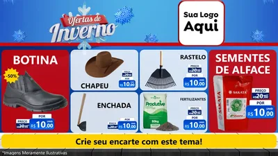 Modelo de TV para TV Horizontal com o tema Ofertas de Inverno para Agropecuária