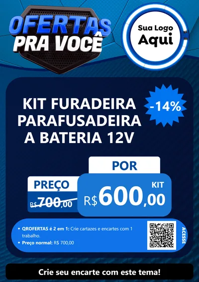 Modelo de Cartaz para Cartaz A4 Vertical com o tema Ofertas Para Você - Auto e Motopeças para Maquinas e Ferramentas