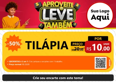 Modelo de Cartaz para Cartaz A4 Horizontal