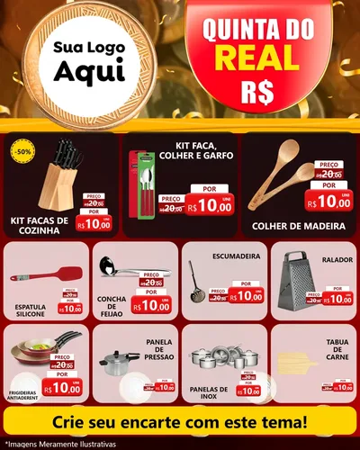 Modelo de Rede Social para Feed Instagram com o tema Quinta do Real para Utilidades Domésticas