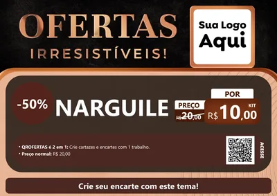 Modelo de Cartaz para Cartaz A4 Horizontal com o tema Ofertas Irresistíveis! para Tabacaria